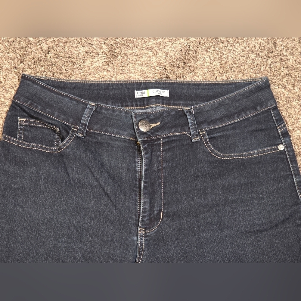 Riders By Lee Curvy Fit Skinny Jean Stretchy Denim Midrise Size 12M - Picture 5 of 7